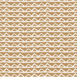 White Triangles on Burlap by Linda Woods