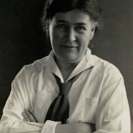 Willa Cather Wearing A Tie by Edward Steichen