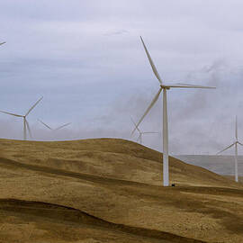 Windmills and Fog by Jean Noren