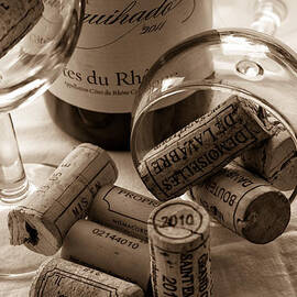 Wine Glasses and Corks toned by Georgia Clare