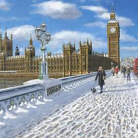 Winter Sun - Houses of Parliament London by Richard Harpum