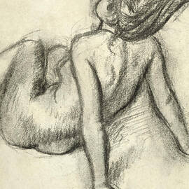 Woman having her hair styled by Edgar Degas