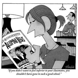 Woman Sitting On Her Couch Reading by William Haefeli