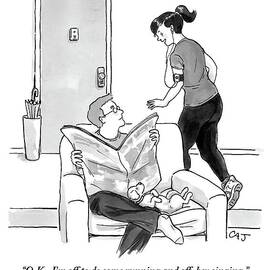 Woman Speaks To Her Husband As She Heads by Carolita Johnson