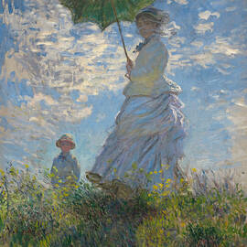 Woman with a Parasol Madame Monet and Her Son  by Georgia Clare