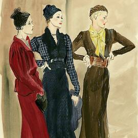 Women Wearing Schiaparelli by Rene Bouet-Willaumez