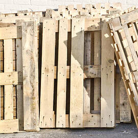 Wooden pallets by Tom Gowanlock
