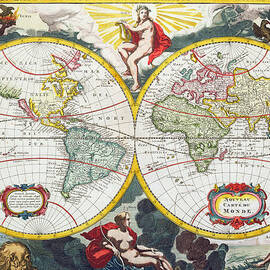 World Map by Pieter Van der Aa