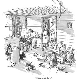 Write About Dogs by George Booth