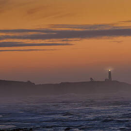 Yaquina Lighthouse Fog by Mary Jo Allen