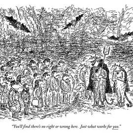 You'll ?nd There's No Right Or Wrong Here by Edward Koren