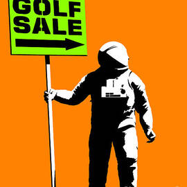 Space golf sale by Pixel Chimp