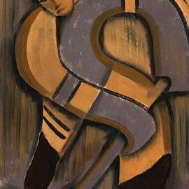 Abstract Hockey Player by Tommervik
