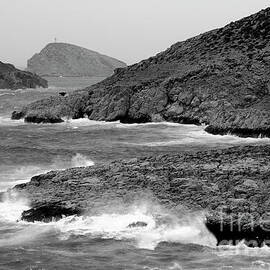 Waves crashing on the coast by Sami Sarkis Photography