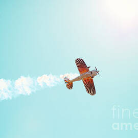 Aerobatic Biplane Inverted by Kim Fearheiley