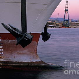 Anchor and Depth Markers of cargo ship by Sami Sarkis Photography