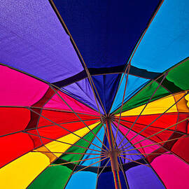 Colorful umbrella by Garry Gay
