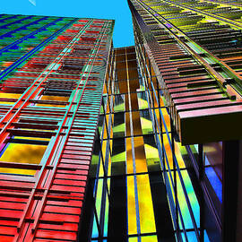 Colors in the City with clouds by Easy Whispers