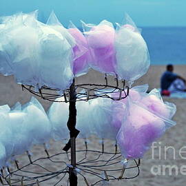 Cotton candy on stall by Sami Sarkis Photography
