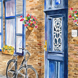 Doorway in Belgium by Jean Walker White