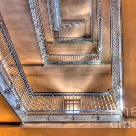 Ellis Island Stairway I by Clarence Holmes