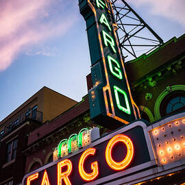 Fargo Theater and Marquee Sign at Night Photo by Paul Velgos