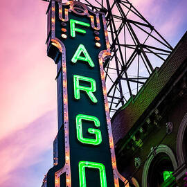 Fargo Theater Sign at Dusk Photo by Paul Velgos