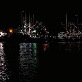 Fishing Boats at Night by Louis Dallara