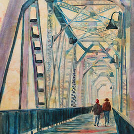 Foggy Morning on the Railway Bridge III by Jenny Armitage