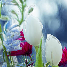 Glassed Tulip Grunge by Bill and Linda Tiepelman