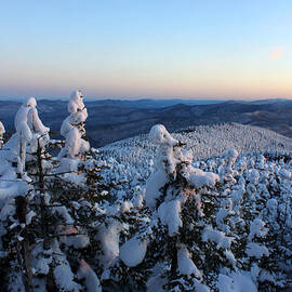 Green Mountain Winter Twilight from Mount Abraham by John Burk