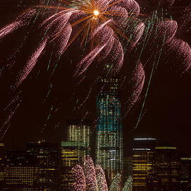 Hudson River Fireworks X by Clarence Holmes