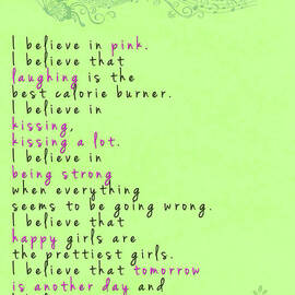 I Believe in Pink - Audrey Hepburn by Georgia Clare