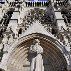 Jeanne d'Arc statue and Cathedral by Sami Sarkis Photography