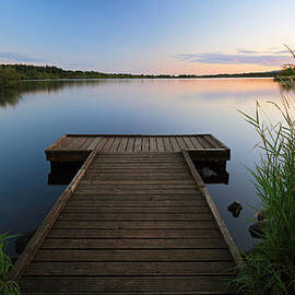 Jetty on Lochwinnoch by Grant Glendinning