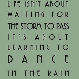 Life isnt about waiting for the storm to pass by Georgia Clare