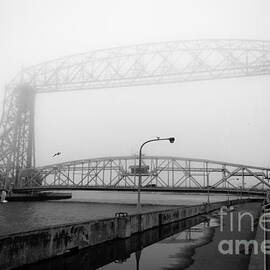 Lift Bridge Silver Fog by Duluth To Door County Photography