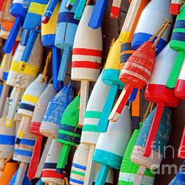 Lobster Trap Buoys by Olivier Le Queinec