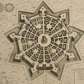 Map of Palmanova by French School