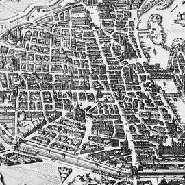 Map of Paris by German School