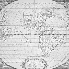 Map of the New World 1587 by Richard Hakluyt