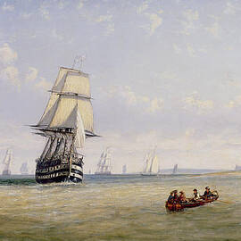 Meno War Schooners and Royal Navy Yachts by Claude T Stanfield Moore