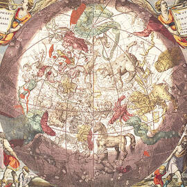 Northern Boreal Hemisphere From The Celestial Atlas by Pieter Schenk