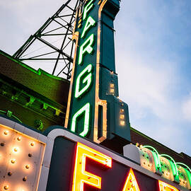 Photo of Fargo Theater Marquee Sign at Night by Paul Velgos
