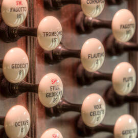 Pipe Organ Stop Knobs II by Clarence Holmes