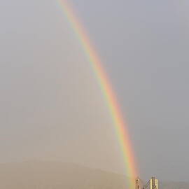 Rainbow over Marseille at sunset by Sami Sarkis Photography
