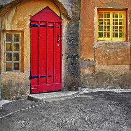 Red Door and Yellow Windows by Susan Candelario