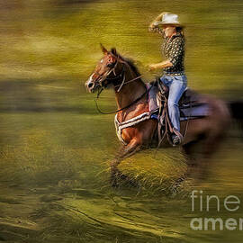 Riding Thru The Meadow by Susan Candelario