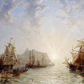 Shipping off Scarborough by John Wilson Carmichael
