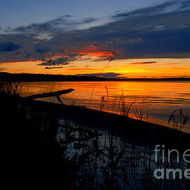 Skeloton Lake Sunset HDR by Darcy Michaelchuk